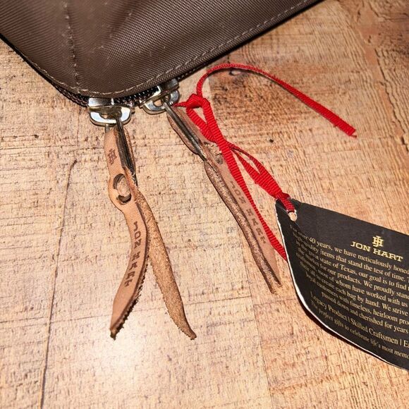 Jon Hart Espresso Coated Canvas Travel Kit - Picture 14 of 14